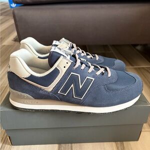 Men’s New Balance 574 Core Shoes - Blue White ML574EVN